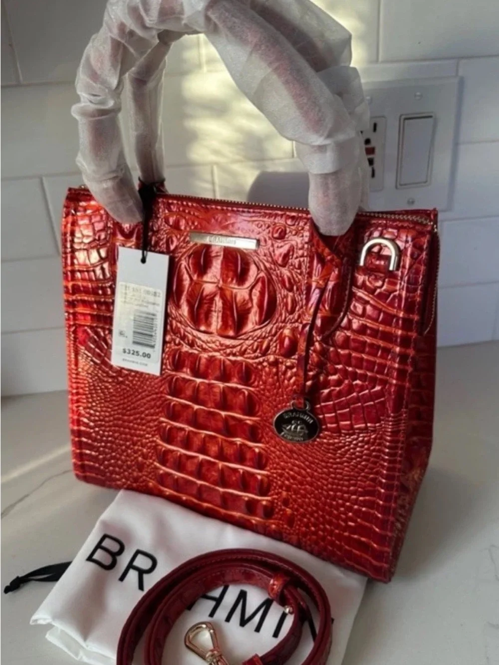 Brahmin small Caroline radiant red Melbourne